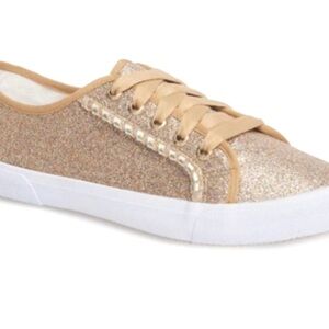Jack Rogers Glittery Gold Women's Sneakers